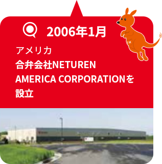 2006年1月 アメリカ 合弁会社NETUREN AMERICA CORPORATIONを設立